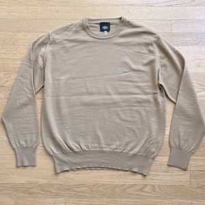 Versace jeans couture camel/tan color fine merino wool men’s sweater size M.nice